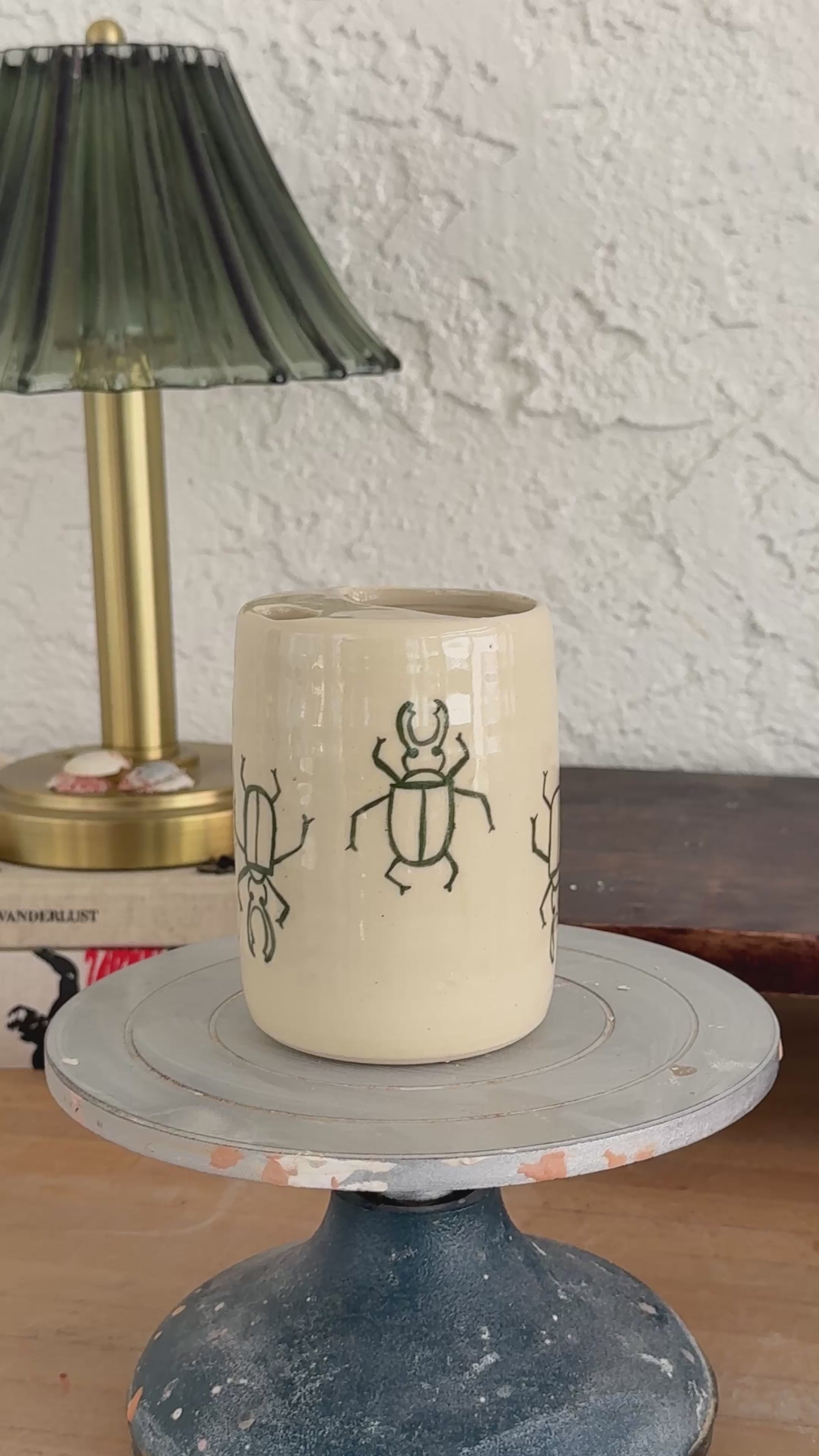 Dancing Beetle Travel Mug